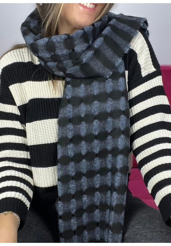 pashminas rombos calados