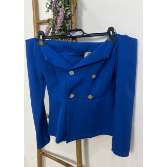 chaqueta azul