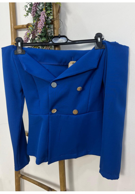 chaqueta azul