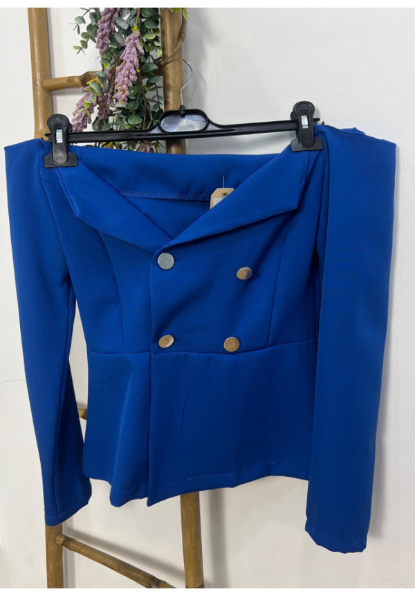 chaqueta azul