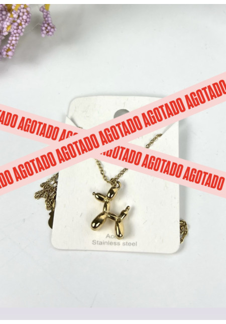 Collar perro dorado