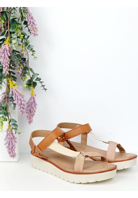 sandalia camel 