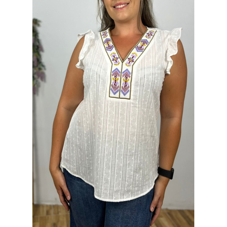 Blusa Bordado Étnico