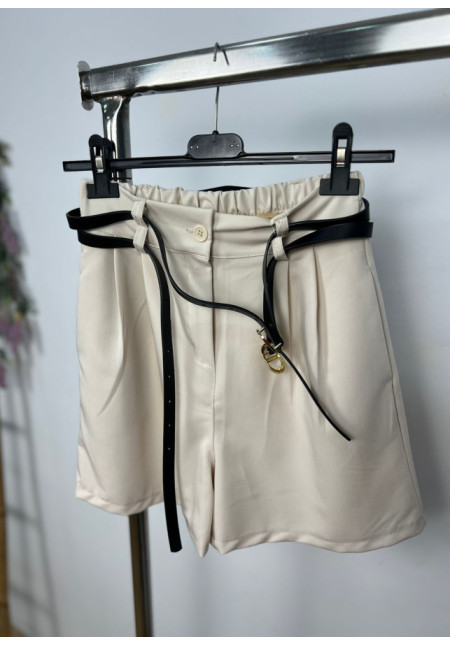 Pantalón corto doble cinturón