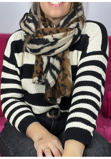 pashmina animal print