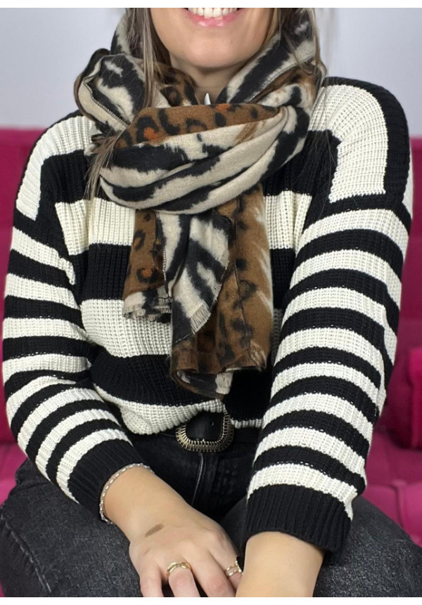 pashmina animal print