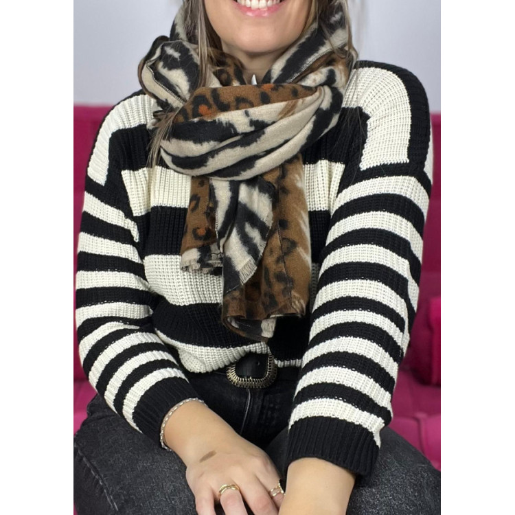 pashmina animal print