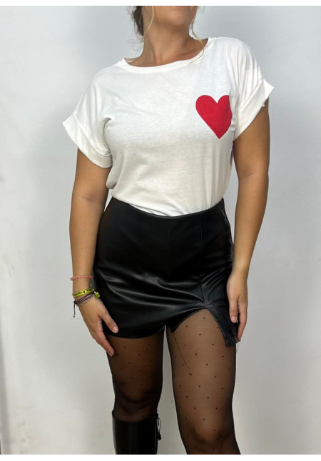 Falda pantalón polipel negro