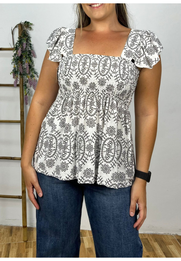 Blusa Floreada