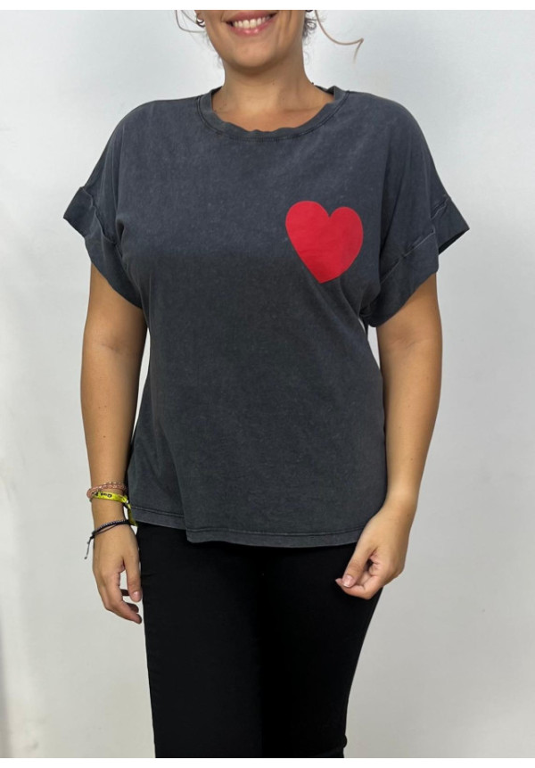Camiseta Básica Gris
