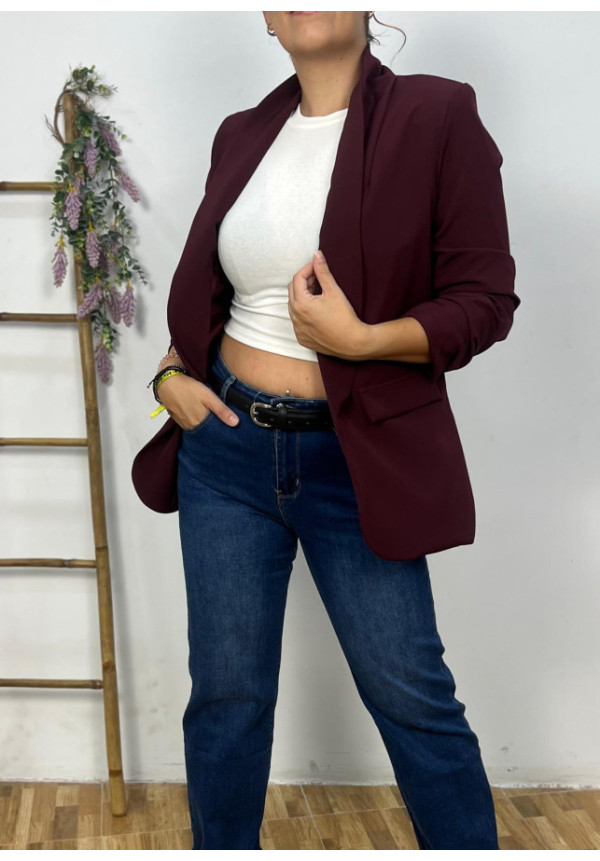 Blazer Burdeos