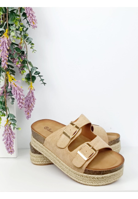 zapato beige