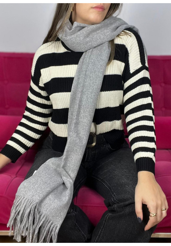 pashmina lisa flecos