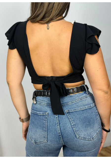 top lazo negro