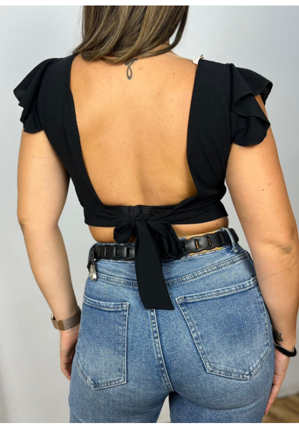top lazo negro