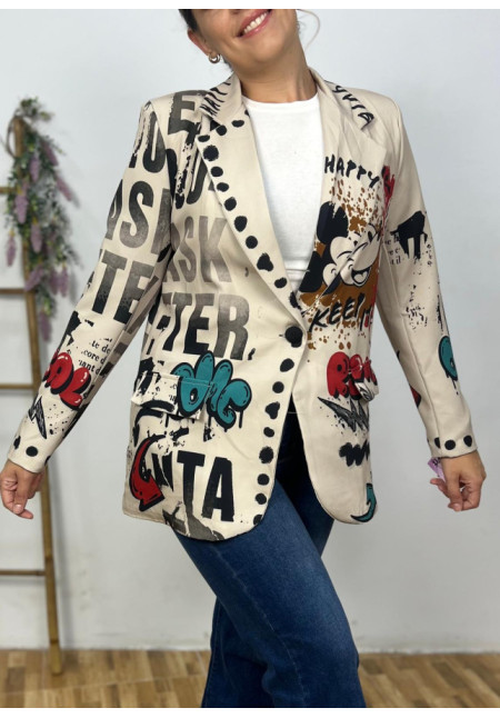 Blazer Mickey Letras