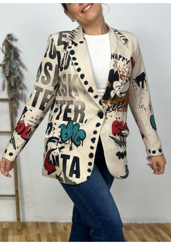 Blazer Mickey Letras
