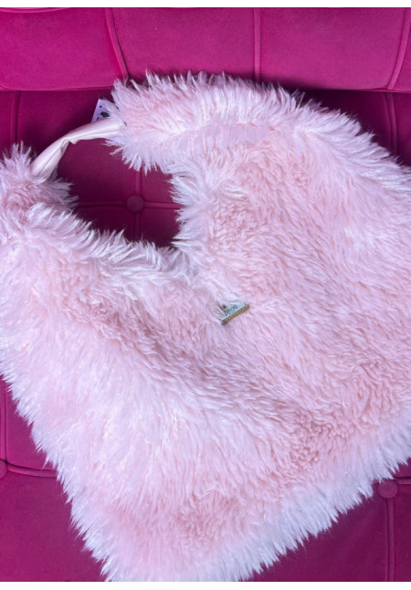bolso pelo rosa