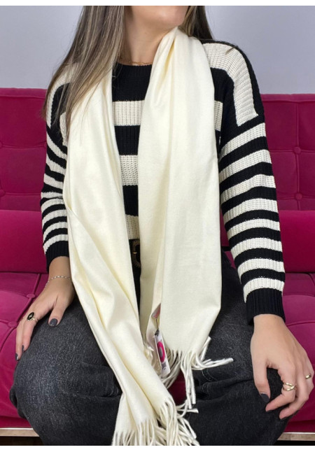 pashmina lisa flecos
