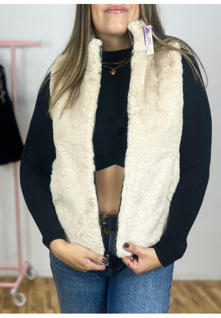 Chaleco pelos reversible