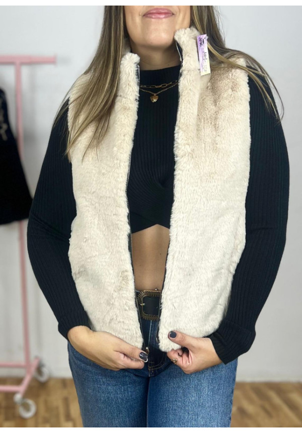 Chaleco pelos reversible