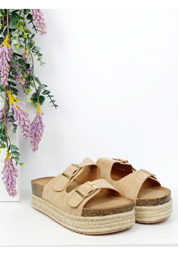 zapato beige