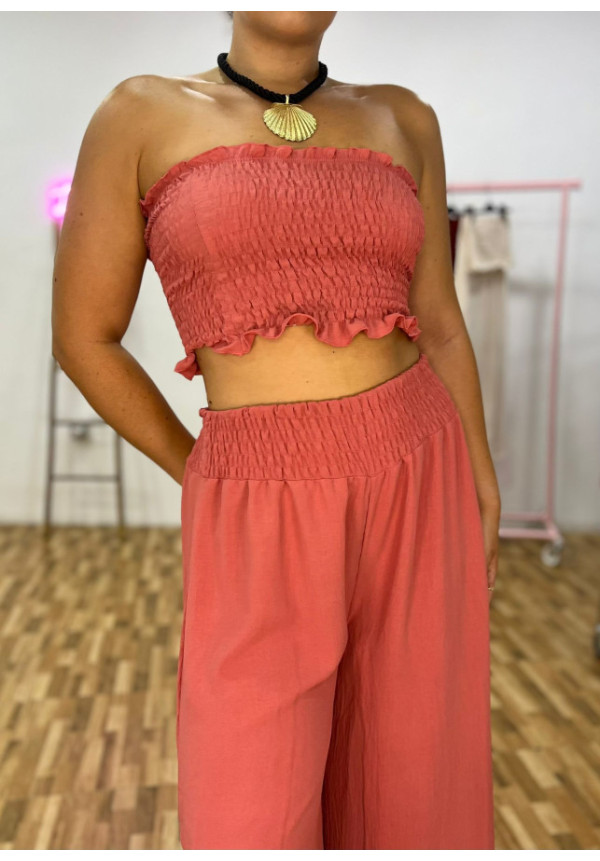 Conjunto top bandana