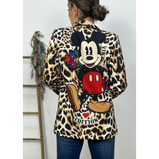 Blazer Mickey Leopardo