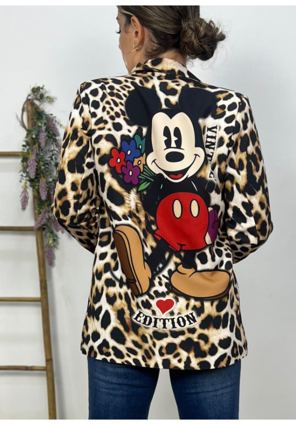 Blazer Mickey Leopardo